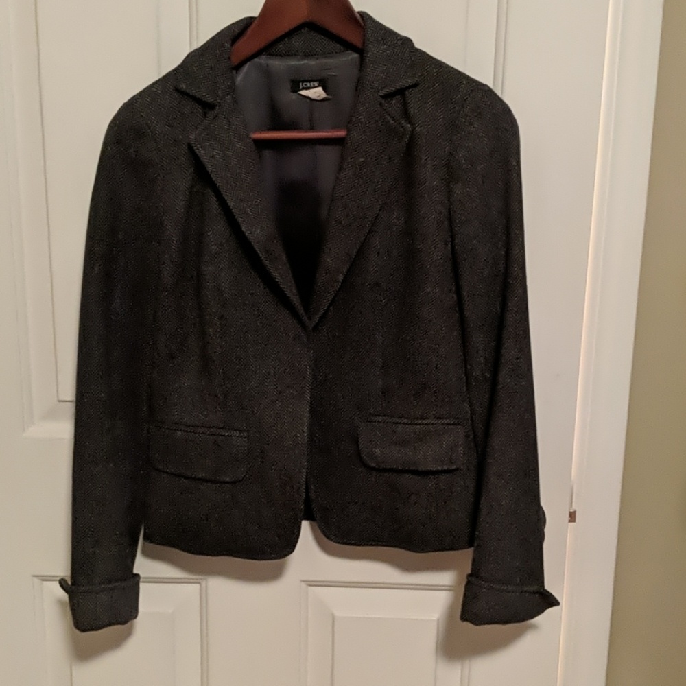 Jcrew Wool Gray Tweed Blazer